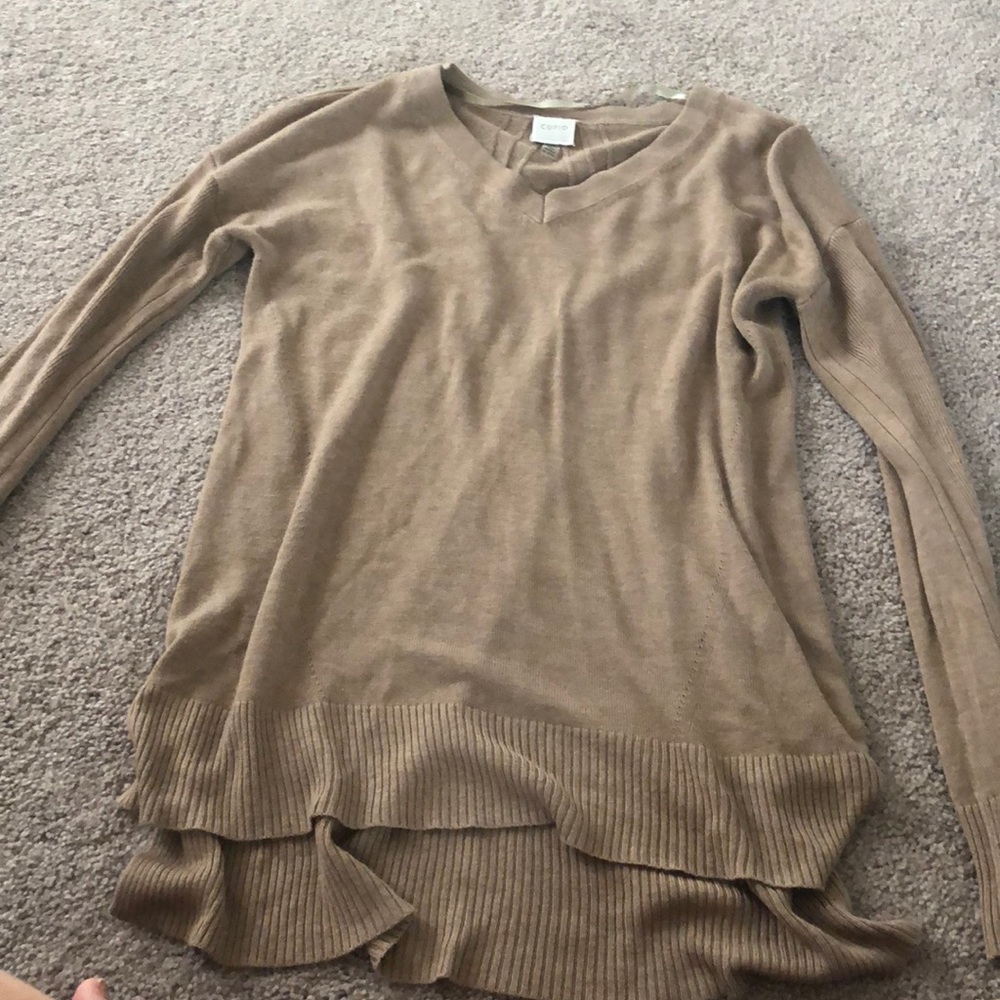 Taupe long sleeve top